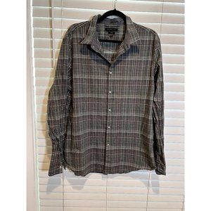 John Varvatos Luxe Long Sleeve Button Up Shirt - Size -‎ XL